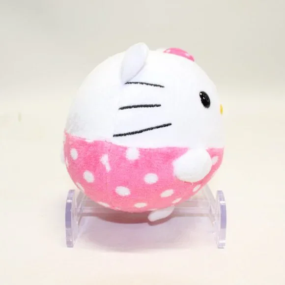 Hello Kitty TY Beanie Ballz 7 inch Pink White Polka Dot #137-A - Picture 4 of 6